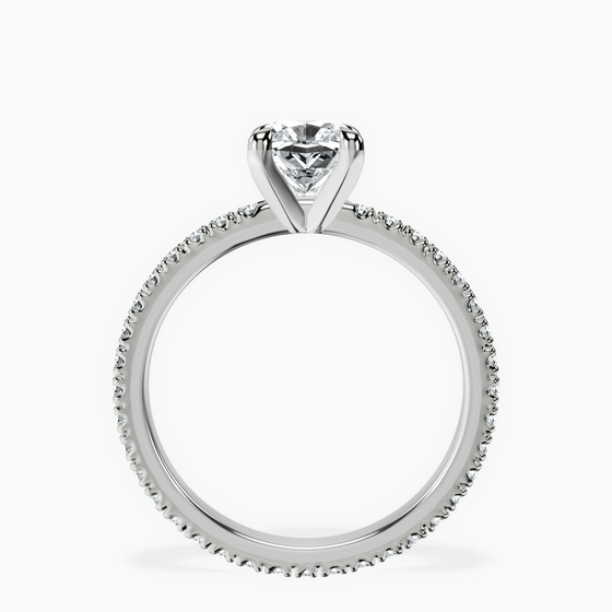 Claire Full Eternity Lab Diamond Ring left view