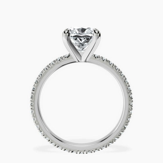 Claire Full Eternity Lab Diamond Ring left view