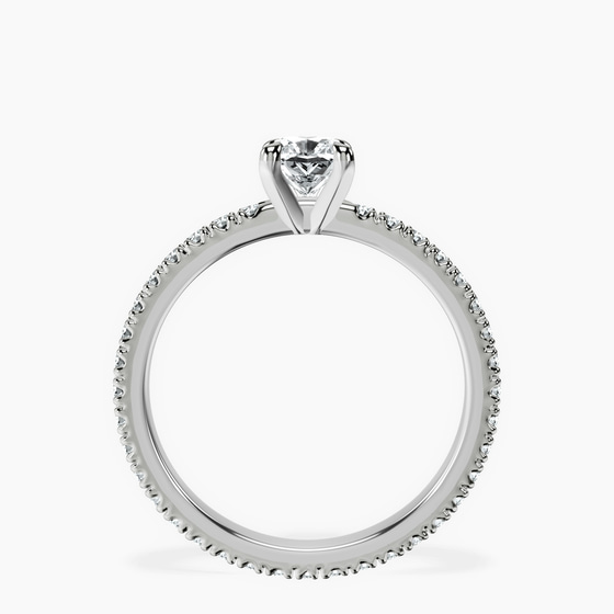 Claire Full Eternity Lab Diamond Ring left view