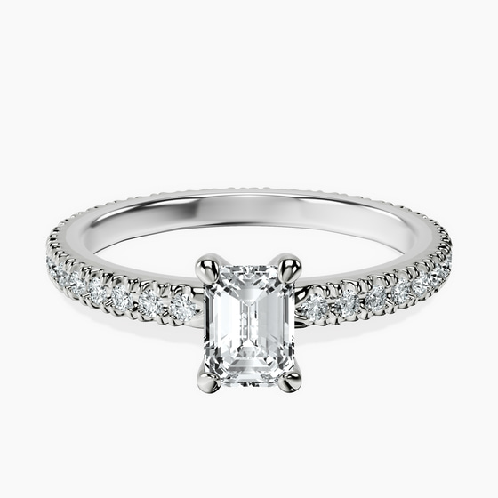 Claire Full Eternity Lab Diamond Ring front view