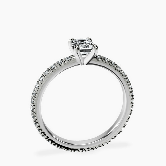 Claire Full Eternity Lab Diamond Ring left view