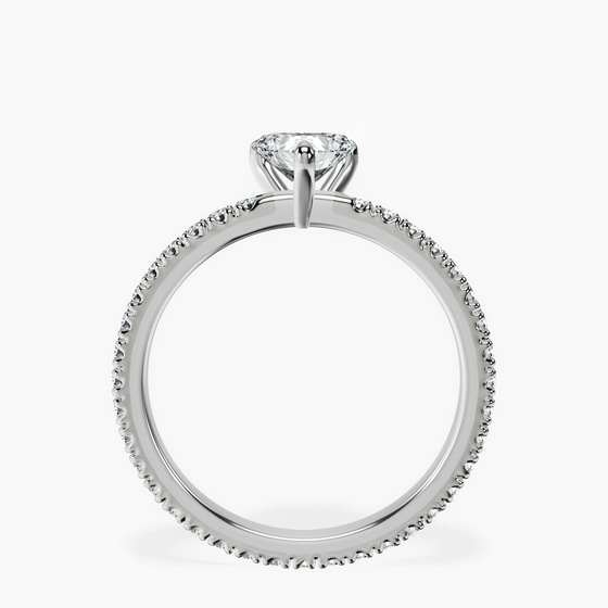Claire Full Eternity Lab Diamond Ring left view
