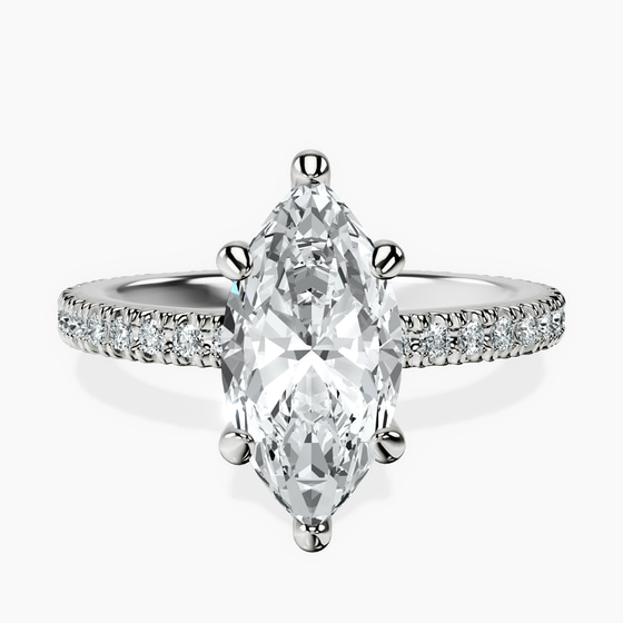 Claire Full Eternity Lab Diamond Ring front view