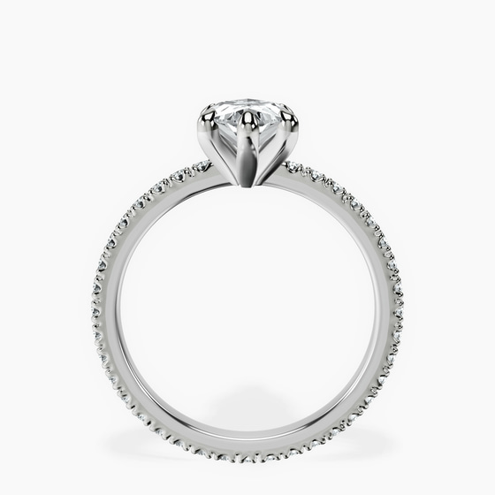 Claire Full Eternity Lab Diamond Ring top view