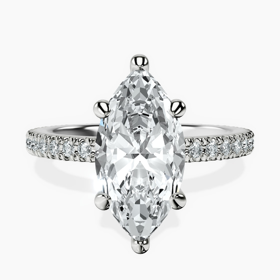 Claire Full Eternity Lab Diamond Ring front view