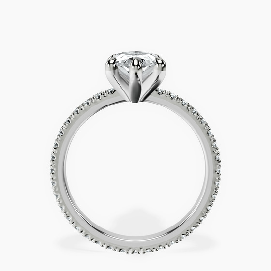 Claire Full Eternity Lab Diamond Ring left view