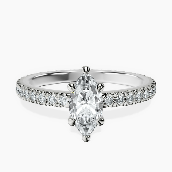 Claire Full Eternity Lab Diamond Ring front view