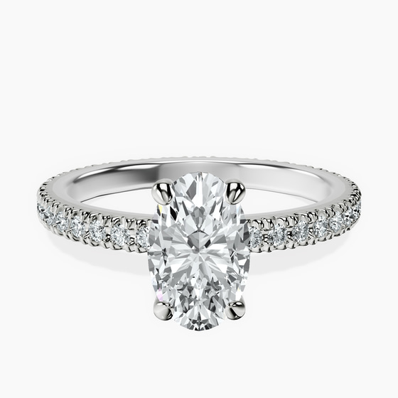 Claire Full Eternity Lab Diamond Ring front view