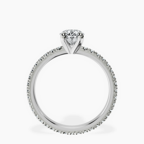 Claire Full Eternity Lab Diamond Ring left view