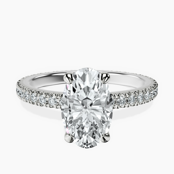 Claire Full Eternity Lab Diamond Ring front view