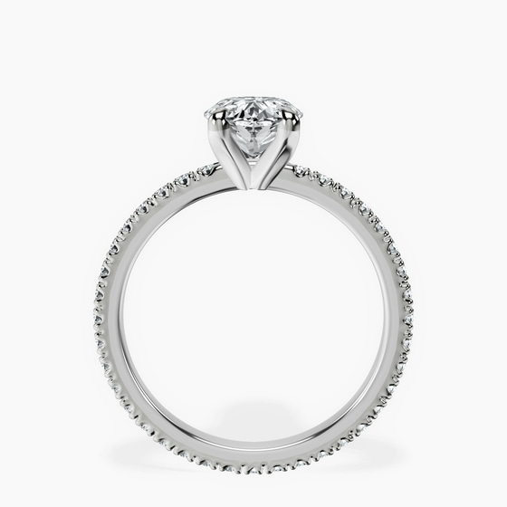 Claire Full Eternity Lab Diamond Ring top view