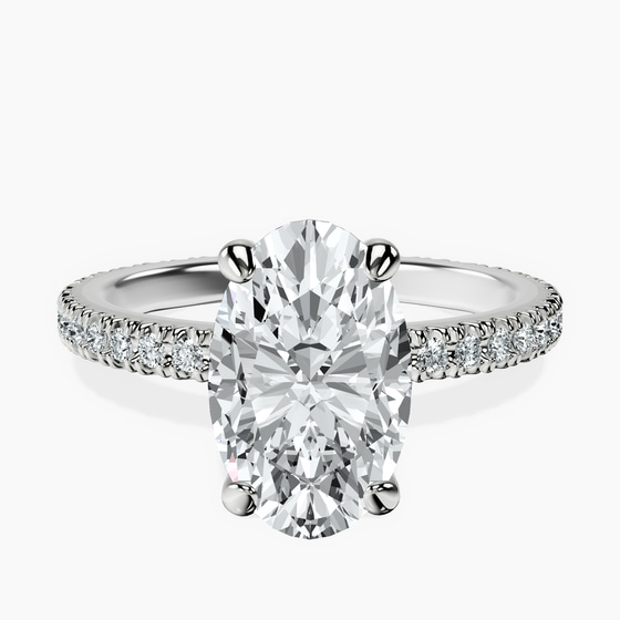 Claire Full Eternity Lab Diamond Ring front view