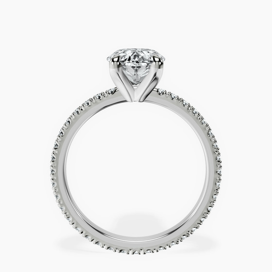 Claire Full Eternity Lab Diamond Ring left view