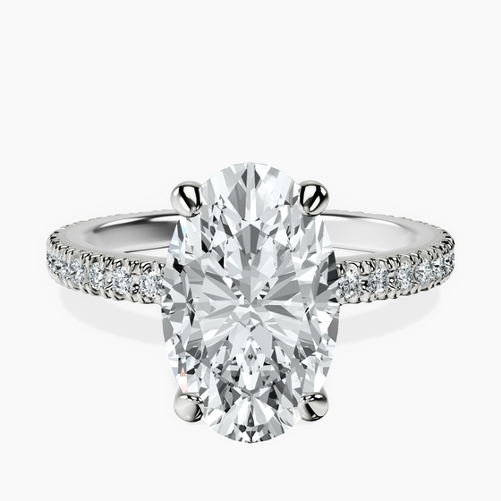 Claire Full Eternity Lab Diamond Ring front view