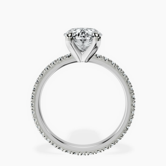Claire Full Eternity Lab Diamond Ring left view
