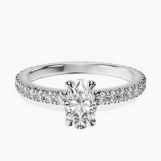 Claire Full Eternity Lab Diamond Ring front view