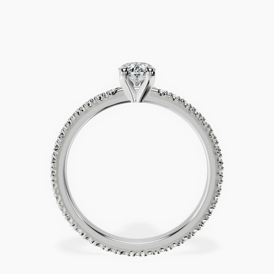 Claire Full Eternity Lab Diamond Ring left view