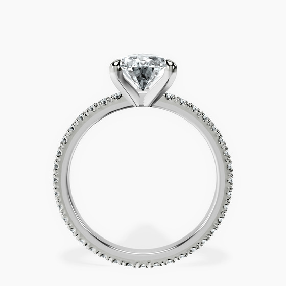 Claire Full Eternity Lab Diamond Ring top view