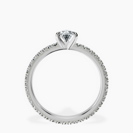 Claire Full Eternity Lab Diamond Ring left view