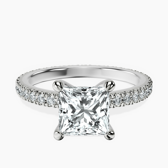 Claire Full Eternity Lab Diamond Ring front view
