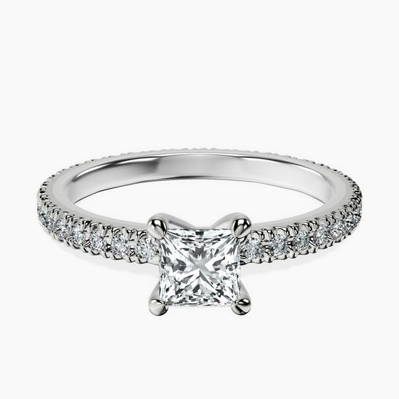 Claire Full Eternity Lab Diamond Ring front view