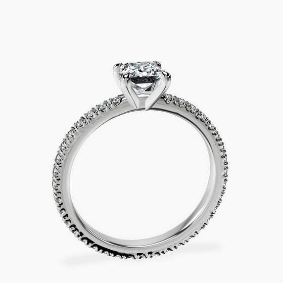 Claire Full Eternity Lab Diamond Ring left view