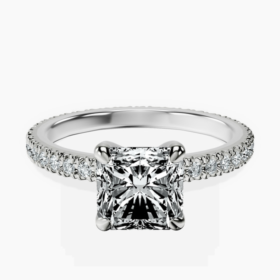 Claire Full Eternity Lab Diamond Ring front view