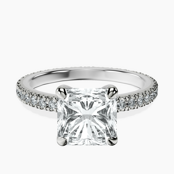 Claire Full Eternity Lab Diamond Ring front view