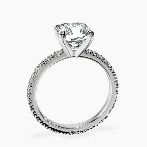 Claire Full Eternity Lab Diamond Ring left view
