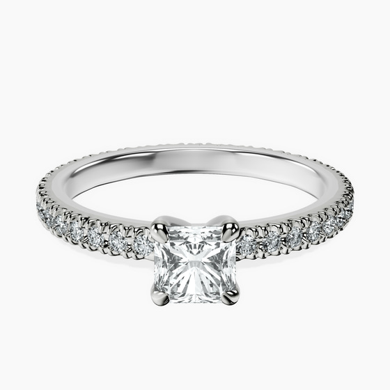 Claire Full Eternity Lab Diamond Ring front view