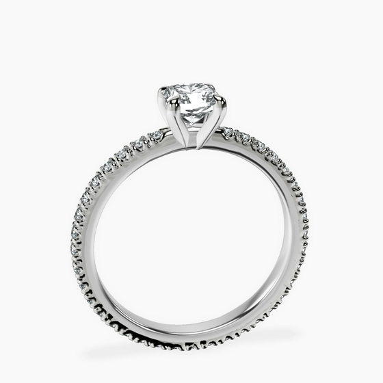 Claire Full Eternity Lab Diamond Ring left view
