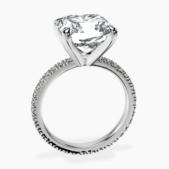 Claire Full Eternity Lab Diamond Ring left view