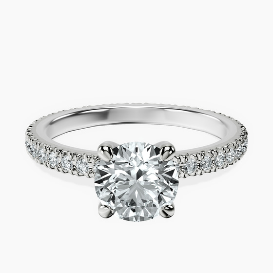 Claire Full Eternity Lab Diamond Ring front view