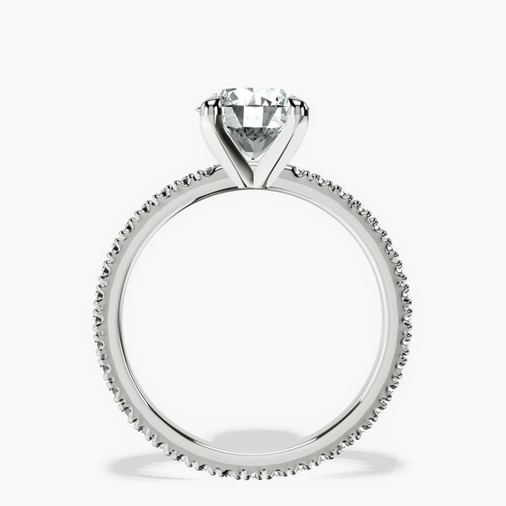 Claire Full Eternity Lab Diamond Ring top view