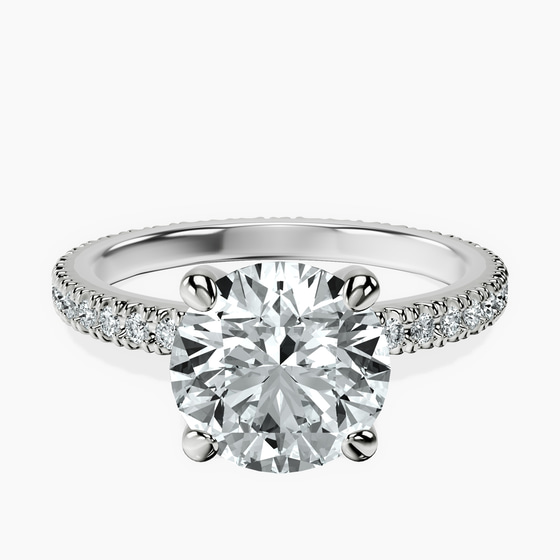 Claire Full Eternity Lab Diamond Ring front view