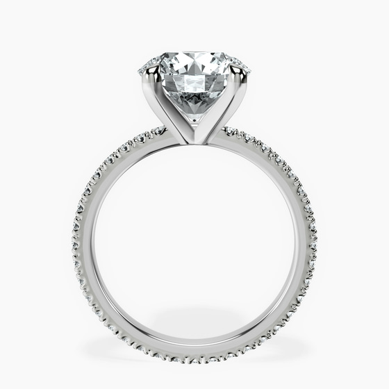 Claire Full Eternity Lab Diamond Ring left view