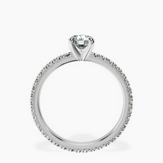 Claire Full Eternity Lab Diamond Ring left view