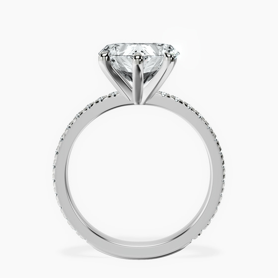 Emily Eternity Lab Diamond Ring left view