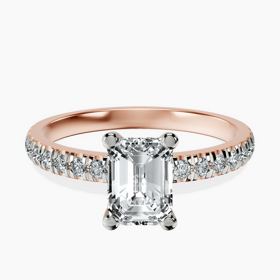 Venetia Half Eternity Lab Diamond Ring front view