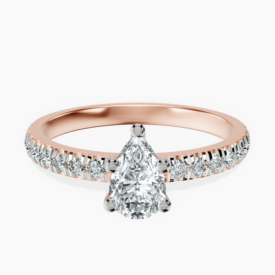 Venetia Half Eternity Lab Diamond Ring front view