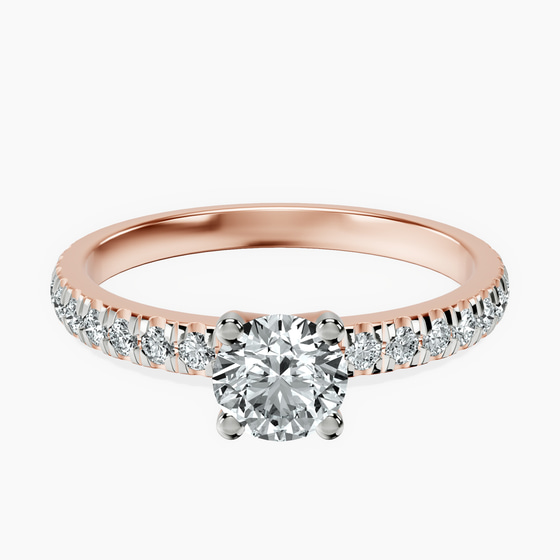 Venetia Half Eternity Lab Diamond Ring front view