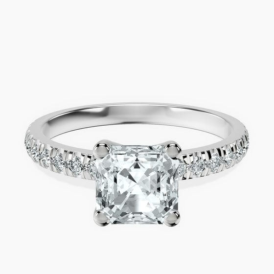 Venetia Half Eternity Lab Diamond Ring front view