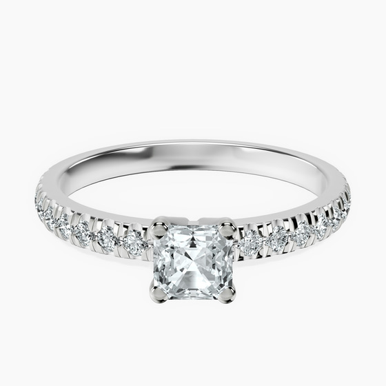 Venetia Half Eternity Lab Diamond Ring front view