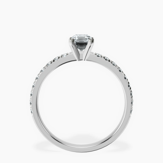 Venetia Half Eternity Lab Diamond Ring left view