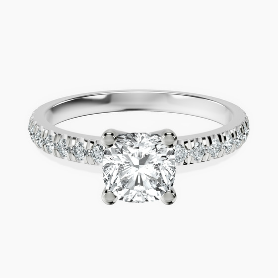 Venetia Half Eternity Lab Diamond Ring front view