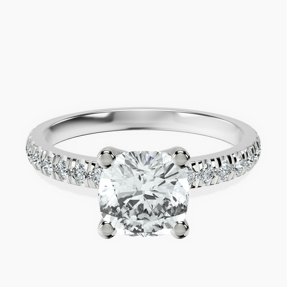 Venetia Half Eternity Lab Diamond Ring front view