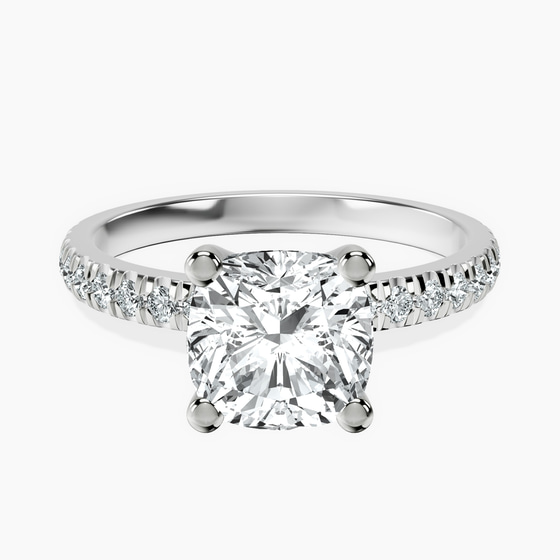 Venetia Half Eternity Lab Diamond Ring front view