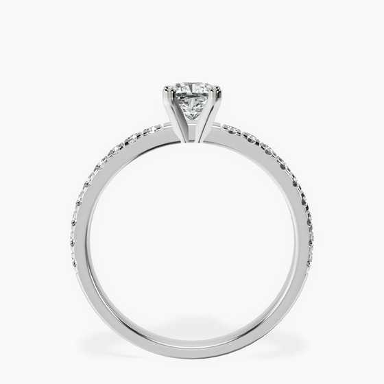 Venetia Half Eternity Lab Diamond Ring left view