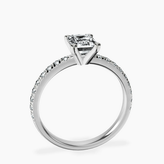 Venetia Half Eternity Lab Diamond Ring left view