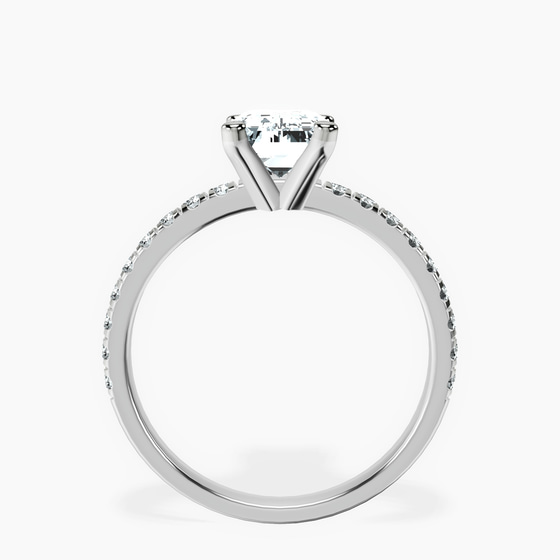 Venetia Half Eternity Lab Diamond Ring top view